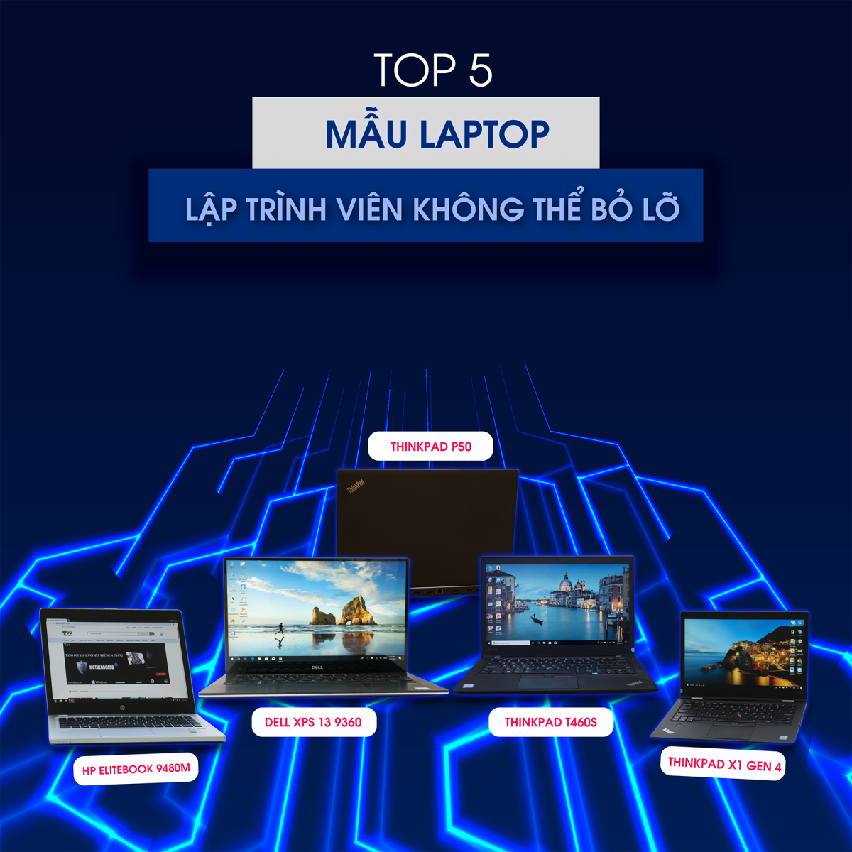 TOP 5 LAPTOP LẬP TRÌNH !