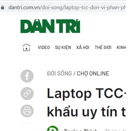 Cùng báo Dân trí tìm hiểu về đời sống online với LAPTOP TCC