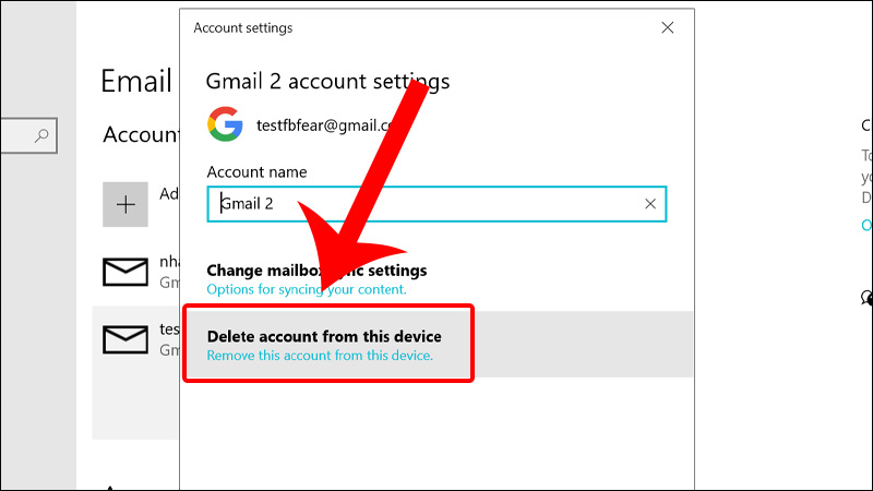 Cách xóa tài khoản MICROSOFT trên WIN 10