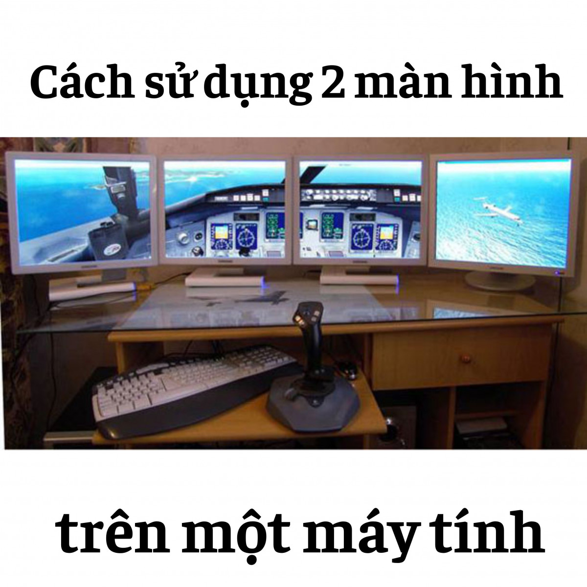Cách sử dụng 2 màn hình trên một máy tính