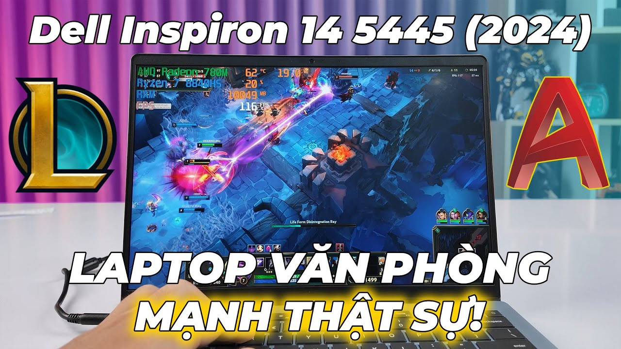 Test sức mạnh làm đồ hoạ và chơi game trên Dell Inspiron 14 5445 (2024): Rất mạnh!