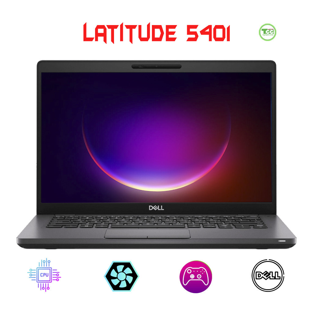 Dell Latitude 5401, Core i5-9300H, 8 GB RAM, 256 GB SSD, Card On