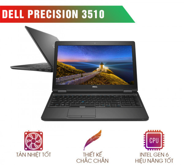 Laptop cũ Dell Precision 3510 i7-6820HQ (6700HQ) | 8GB | SSD 256GB| AMD FirePro W5130M (2GB) | 15.6