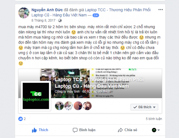 Vì sao nên chọn LAPTOP TCC