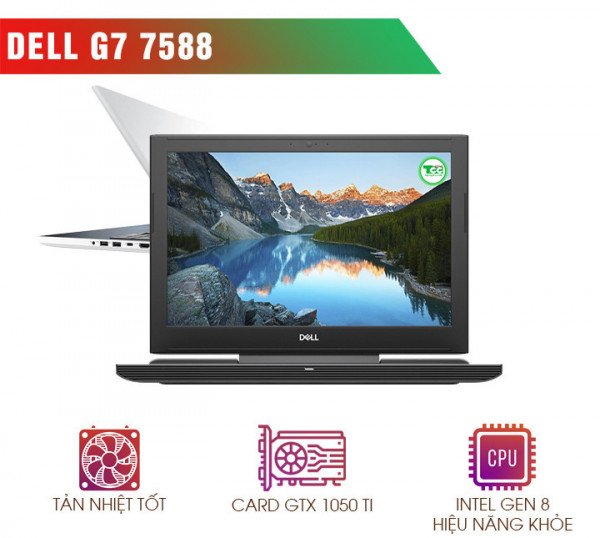 Laptop Cũ Dell G7 7588 Core i7-8750H| RAM 8GB| SSD 128GB + HDD 500GB| VGA 4GB NVIDIA GTX 1050Ti| 15.6 inch FHD