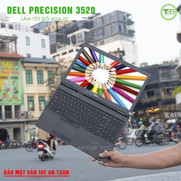 Laptop cũ Dell Precision 3520  Core i7- 6820HQ| RAM 8GB| SSD 256GB| 15.6 inch FHD| Nvidia Quadro M620