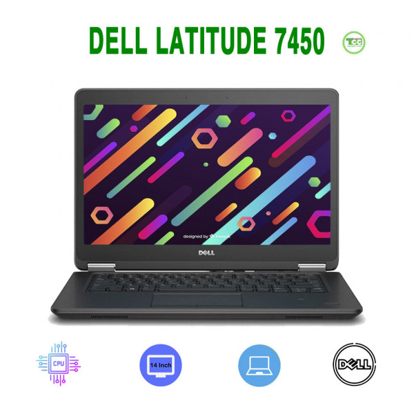 Laptop Cũ Dell latitude e7450 cũ / Core i7*5600U/ RAM 8G/ Ổ SSD 120G/ MÀN 14.0 HD