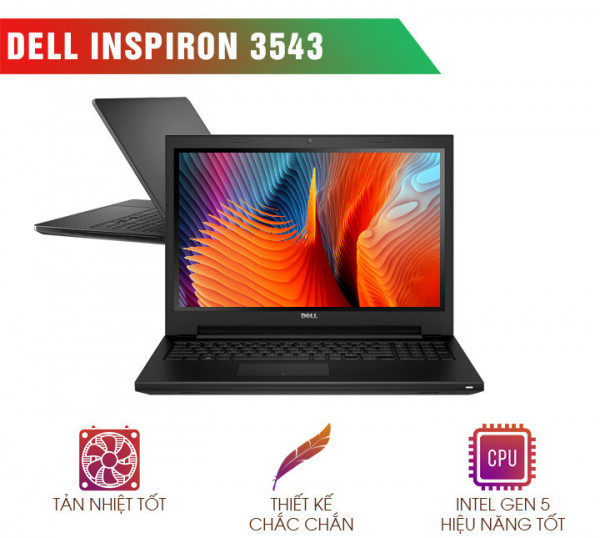 Dell inspiron 15- 3543 | i5Core i5-5200U | Ram 4G | Ổ SSD 120GB | Màn 15.6 | HD |Nvidia Geforce 820M (2gb)