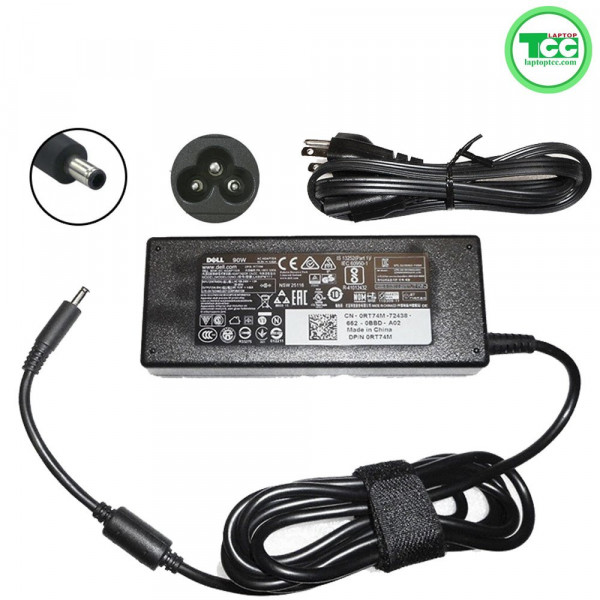 Adapter Laptop/Sạc Máy Tính Dell 19.5V – 4.62A chân kim nhỏ ZIN CHÍNH HÃNG
