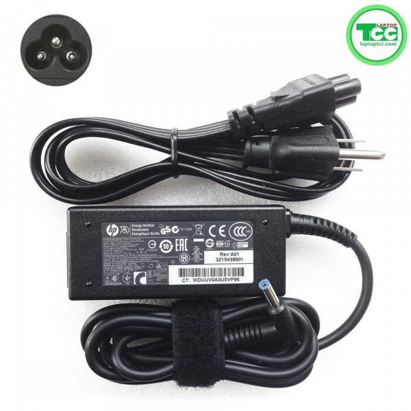 Adapter Laptop/Sạc Máy Tính HP 19.5V - 2.31A Chân kim xanh nhỏ CHÍNH HÃNG