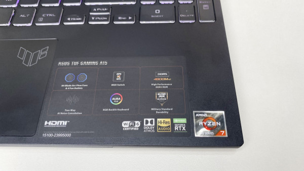 Asus TUF A15 FA507RE-A15.R73050T 2022 (Ryzen 7-6800H, 8GB, 512GB, RTX 3050 Ti 4GB (95W), 15.6” FHD 144Hz IPS)