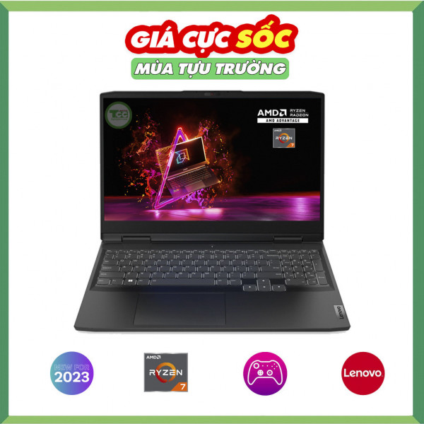 (New) Lenovo Ideapad Gaming 3 (2023), Ryzen 5-7535HS, 8GB RAM, 512GB SSD, RTX 2050, 15.6