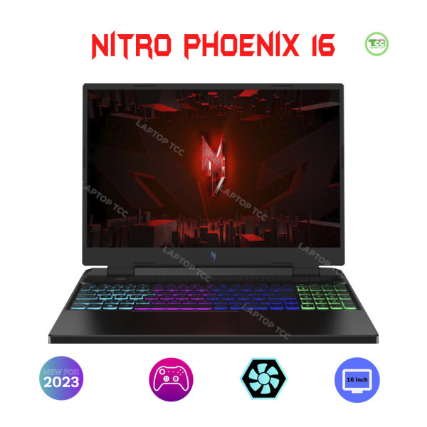 Acer Nitro 16 Phoenix (2023) Core i5-13500H, Ram 16GB, SSD 512GB, 16″ WUXGA, RTX 4050 (6GB)