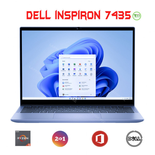 Dell Inspiron 7435 2-in-1 AMD Ryzen 7*7730U, Ram 16GB, 1TB SSD, 14.0