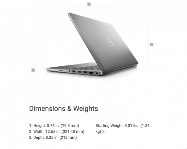 Laptop Dell Latitude 5430 (2022) Core i7-1265U, RAM 8GB, SSD 256GB, 14.0 FHD