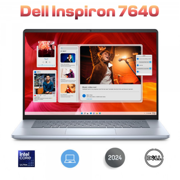 DELL Inspiron 16 Plus 7640 Laptop – Ultra 7, 16GB RAM, 1TB SSD, RTX 4060 8GB, 2.5K Display