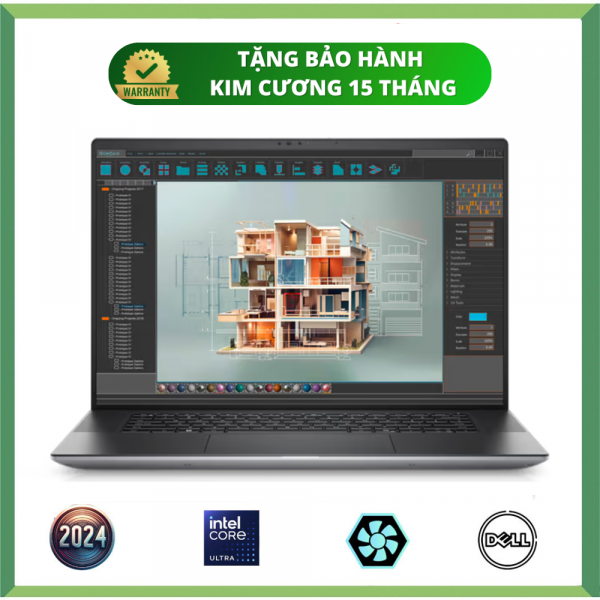 Dell Precision 5690 (Core Ultra 7 165H, RAM 64GB, SSD 1TB, RTX 1000 Ada, 4K)