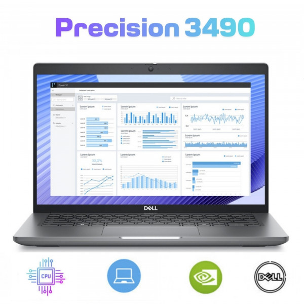 Dell Precision 14 3490 (2024) Core™ Ultra 7 155H, RAM 32GB, SSD 1TB, RTX 500 Ada, FHD