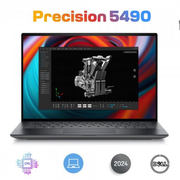 Dell Precision 5490 Core Ultra 7 - 165H RAM 32GB SSD 256GB 14-inch FHD+ Windows 11