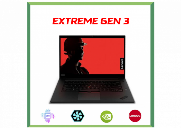 ThinkPad X1 Extreme Gen 3 | i7-10750H | Ram 16GB SO-DIMM DDR4 | SSD 512GB M.2 2280 | GTX 1650 Ti Max-Q 4GB GDDR6 |  FHD IPS 300nits