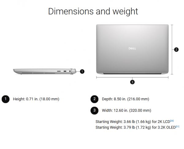 [ New 100% ] Dell 14 Premium DA14250 (XPS 14 2025) - Ultra 7 255H, RAM 32GB, SSD 1TB, 14.5