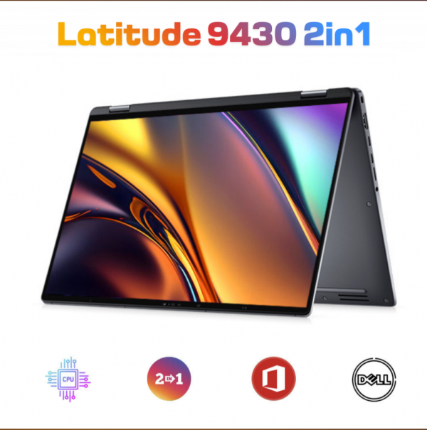 Dell Latitude 9430 2in1 Core i7-1265U, RAM 16GB, SSD 256GB, MÀN 2.5K