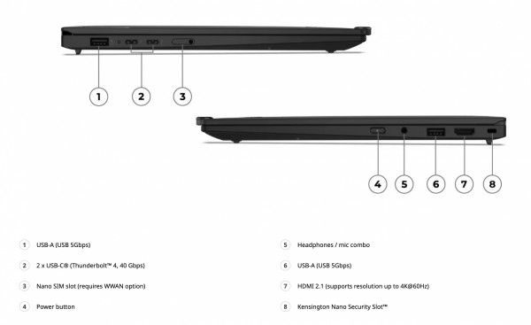 [New] ThinkPad X1 Carbon Gen 13 Aura Edition ( Ultra 5 225U, Ram 16GB, SSD 512GB, 14