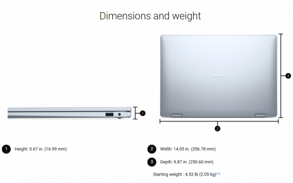 [New 100%] Dell 16 Plus 2-in-1 DB16250 2025 (Core Ultra 5 226V, RAM 16GB, SSD 512GB, 16'' Touch FHD+)