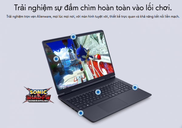 [New] Alienware 16 Aurora AC16250 2025 ( Core 7-240H, RAM 16GB, SSD 1TB, RTX 5060 8GB, 16