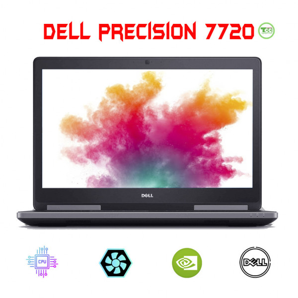 (HOT) Laptop Cũ Dell Precision 7720 Core i7* 6820HQ, RAM 16GB, SSD 512GB,  17.3