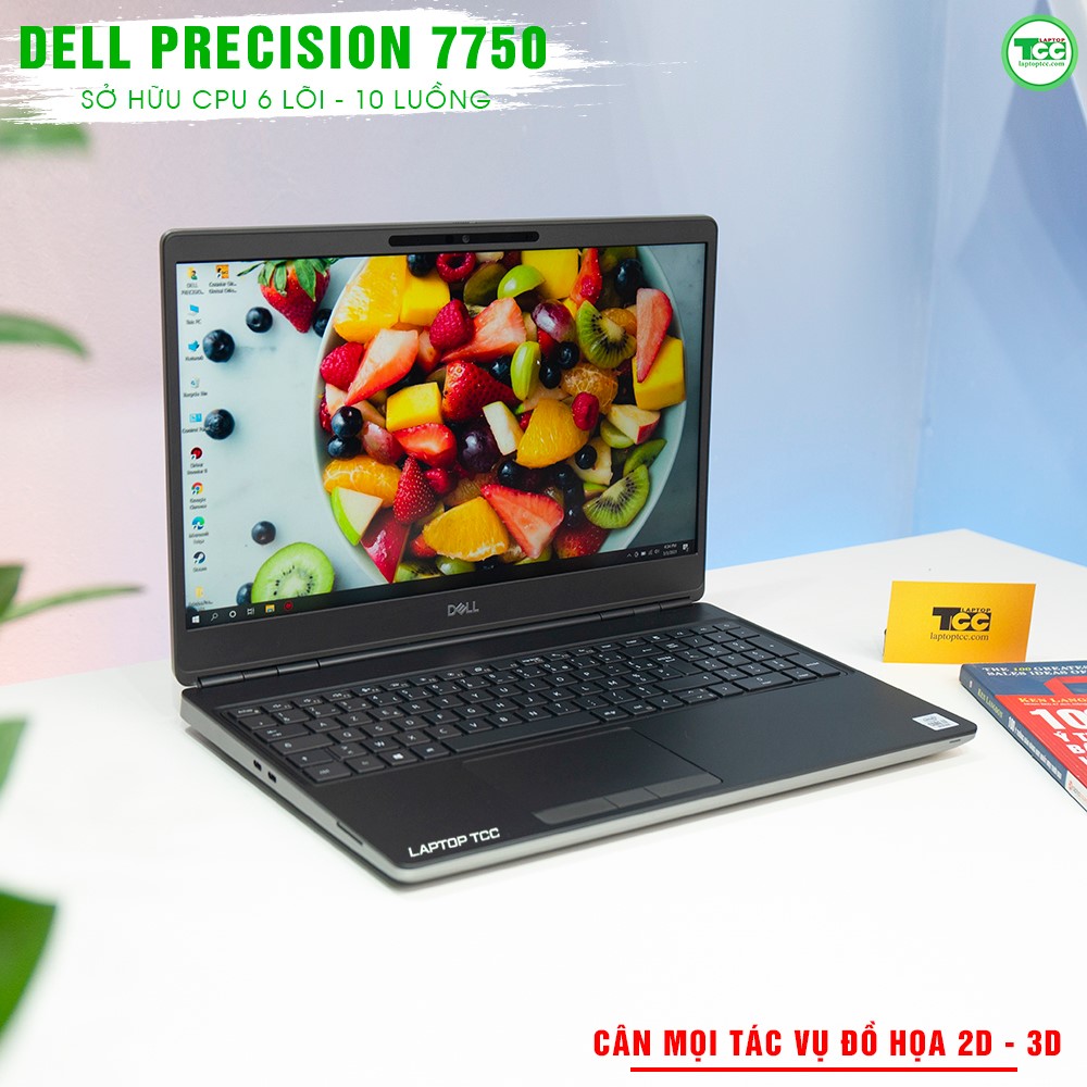 Dell Precision 7750 Mobile Workstation | Core i7 10850H | RAM 32GB | SSD  512GB | RTX 3000  Full HD - LaptopTCC
